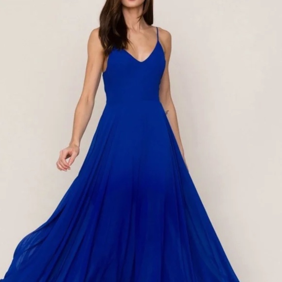 NWT - Yumi Kim Peace And Love Maxi Dress Royal Blue - XXS - Picture 12 of 13